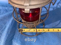 Vintage Adlake SOU RY Red Globe Railroad Lantern