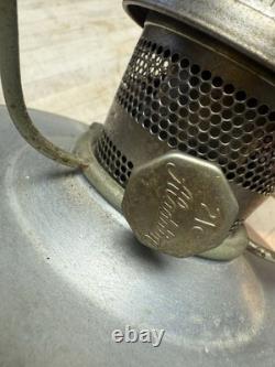 Vintage Aladdin Railroad Caboose Kerosene Oil Lamp/w Spring Bracket, Shade