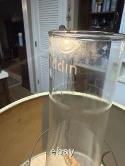 Vintage Aladdin Railroad Caboose Kerosene Oil Lamp/w Spring Bracket, Shade