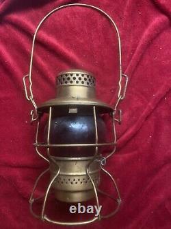 Vintage Antique Adlake-Kero 300 Sou. RY Railroad Lantern Red Globe USA Canada