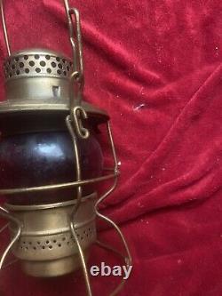 Vintage Antique Adlake-Kero 300 Sou. RY Railroad Lantern Red Globe USA Canada