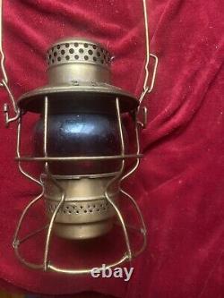 Vintage Antique Adlake-Kero 300 Sou. RY Railroad Lantern Red Globe USA Canada