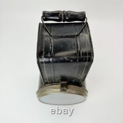 Vintage Antique Black Tin Kerosene Lamp Lantern Railroad Signal Light Old Rare