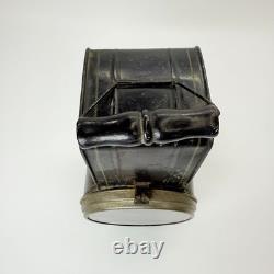 Vintage Antique Black Tin Kerosene Lamp Lantern Railroad Signal Light Old Rare