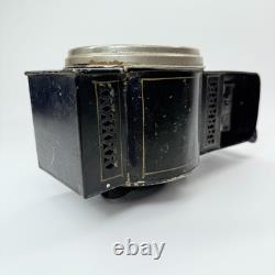 Vintage Antique Black Tin Kerosene Lamp Lantern Railroad Signal Light Old Rare