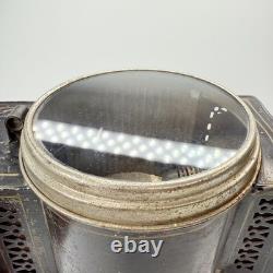 Vintage Antique Black Tin Kerosene Lamp Lantern Railroad Signal Light Old Rare