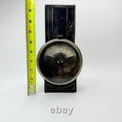 Vintage Antique Black Tin Kerosene Lamp Lantern Railroad Signal Light Old Rare