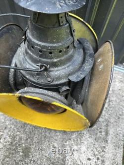 Vintage Antique DRESSEL Railroad Lantern 4 Way Switch Signal Train Arlington
