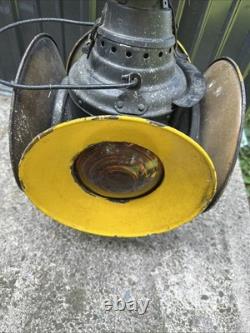 Vintage Antique DRESSEL Railroad Lantern 4 Way Switch Signal Train Arlington