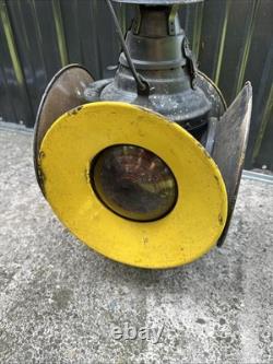 Vintage Antique DRESSEL Railroad Lantern 4 Way Switch Signal Train Arlington