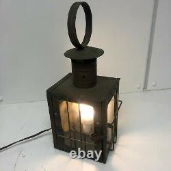 Vintage Antique Railroad Lantern Table Lamp