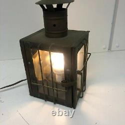 Vintage Antique Railroad Lantern Table Lamp