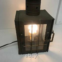 Vintage Antique Railroad Lantern Table Lamp