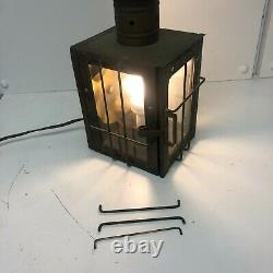 Vintage Antique Railroad Lantern Table Lamp