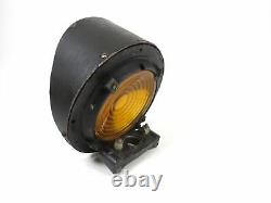 Vintage/Antique Railroad Train Signal Sign Light withAmber Yellow Corning Lens USA