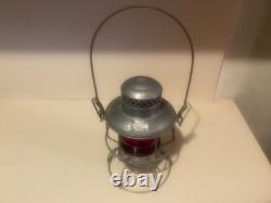 Vintage/Antique Red Globe Adlake Kero Metal Railroad Lantern Great Condition