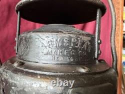 Vintage Armspear Railroad Marker Lantern Lamp Sou Rwy
