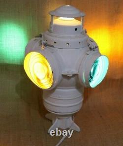 Vintage Armspear Railroad Signal Switch Lantern Lamp Electrified