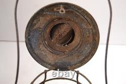 Vintage BURLINGTON ROUTE RAILROAD LANTERN EMOBSSED GLOBE Dietz Standard 39 FRAME