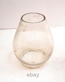 Vintage BURLINGTON ROUTE RAILROAD LANTERN EMOBSSED GLOBE Dietz Standard 39 FRAME