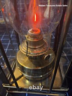 Vintage Brass Electric Railroad Carriage Lantern Eagle Burner Hanging Lamp