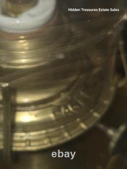 Vintage Brass Electric Railroad Carriage Lantern Eagle Burner Hanging Lamp