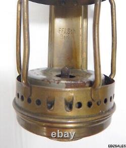 Vintage Brass German Deutsche Reichnsbahn Gesellschaft Railroad Railway Lantern