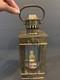 Vintage British Brass Lantern with British Make Oil Burner Maritime Railway