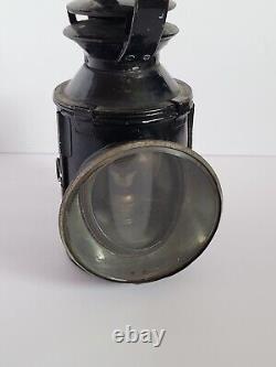 Vintage British Rail BR Railroad Train Guard 3 Way Signal Oil Hand Lamp #1