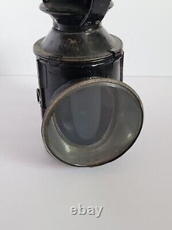 Vintage British Rail BR Railroad Train Guard 3 Way Signal Oil Hand Lamp #1