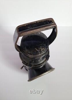 Vintage British Rail BR Railroad Train Guard 3 Way Signal Oil Hand Lamp #1