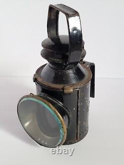 Vintage British Rail BR Railroad Train Guard 3 Way Signal Oil Hand Lamp #2