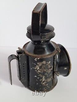 Vintage British Rail BR Railroad Train Guard 3 Way Signal Oil Hand Lamp #2