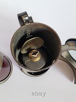 Vintage British Rail BR Railroad Train Guard 3 Way Signal Oil Hand Lamp #2