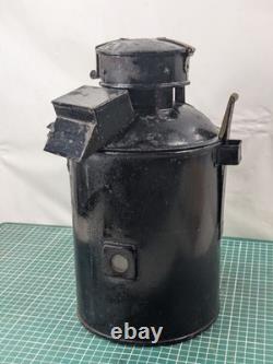 Vintage British Rail GWR Railway Signal Lamp With Insert, Large, Cast Iron