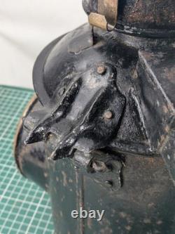 Vintage British Rail GWR Railway Signal Lamp With Insert, Large, Cast Iron