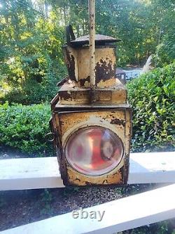 Vintage British Railway Kerosene Lamp