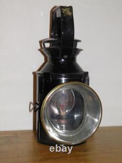 Vintage British Railway Lamp Train Guards Signalling Triple Aspect With Oil Burner