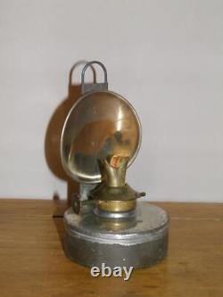 Vintage British Railway Lamp Train Guards Signalling Triple Aspect With Oil Burner