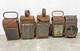 Vintage British Railway Lamps Lanterns Set Of 5 Collectible Relics