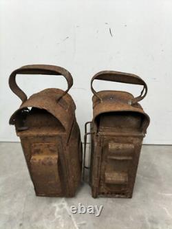 Vintage British Railway Lamps Lanterns Set Of 5 Collectible Relics