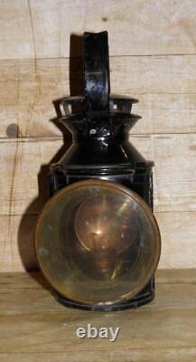 Vintage British Railway Train Guards Signalling Lamp Sherwoods LTD Oil Burner