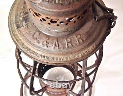 Vintage C&A Railroad Lantern Adams Westlake The Adams 1897 Patent Adlake NICE