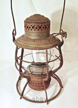 Vintage C&A Railroad Lantern Adams Westlake The Adams 1897 Patent Adlake NICE