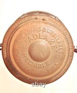 Vintage C&A Railroad Lantern With Embossed Globe Adlake Reliable Adams Westlake