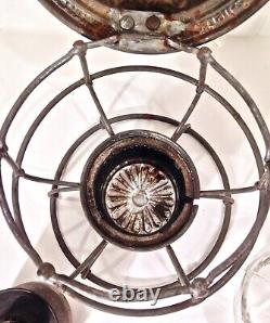 Vintage C&A Railroad Lantern With Embossed Globe Adlake Reliable Adams Westlake