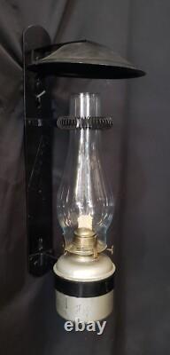 Vintage C & O Railroad Wall Mounted Oil Lamp 20 x 5 GS00094