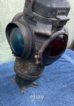Vintage CHICAGO Adlake Non-Sweating Railroad Lamp Train Lantern