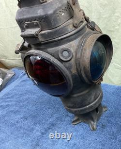 Vintage CHICAGO Adlake Non-Sweating Railroad Lamp Train Lantern