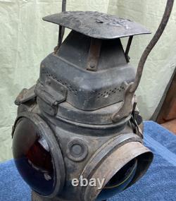 Vintage CHICAGO Adlake Non-Sweating Railroad Lamp Train Lantern